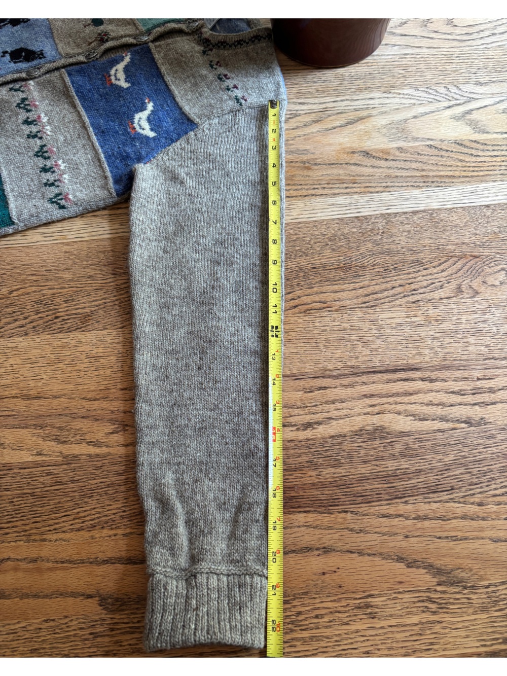 Vintage 100% Wool cardigan women’s cardigan - Picture 9 of 11